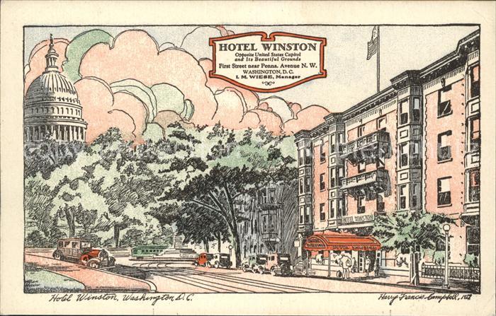 Washington DC Hotel Winston Litho