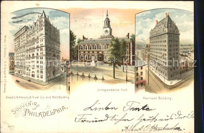 Philadelphia Pennsylvania Girard Life Annuity & Trust Co Betz Building Independa