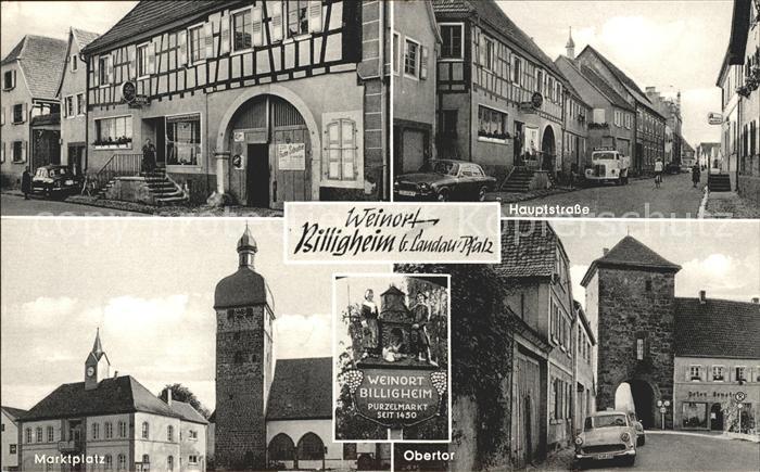 Billigheim-Ingenheim Hauptstrasse Obertor Metzgerei Restaurant Fritz Hauck