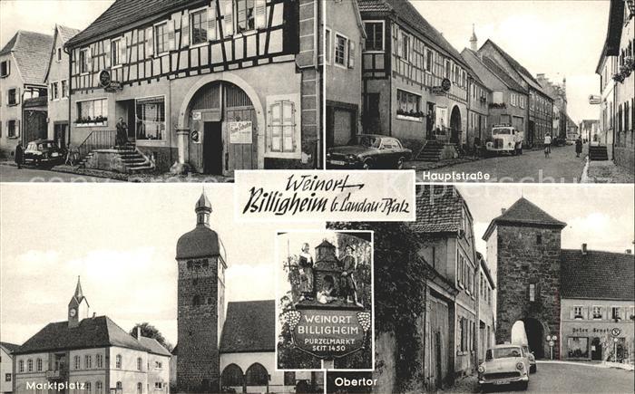 Billigheim-Ingenheim Hauptstrasse Obertor Metzgerei Restaurant Fritz Hauck
