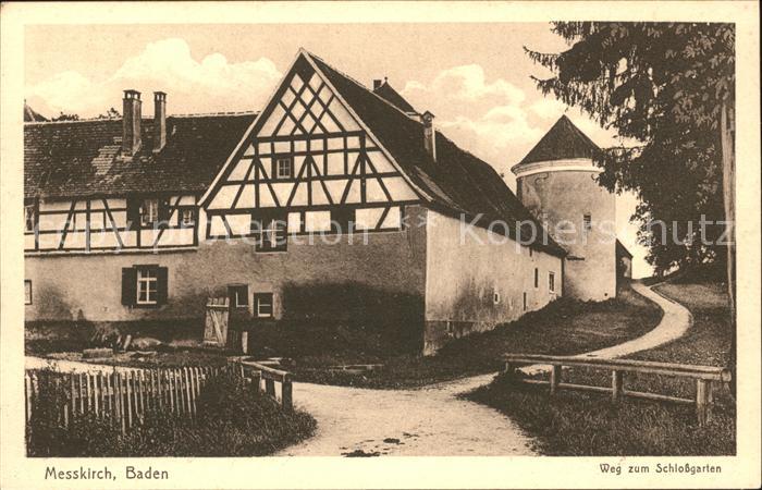 Messkirch Weg zum Schlossgarten