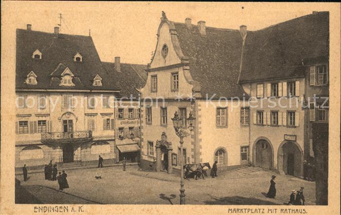 Endingen Kaiserstuhl Marktplatz Rathaus