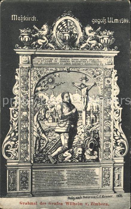 Messkirch Grabmal des Grafen Wilhelm v. Zimbern