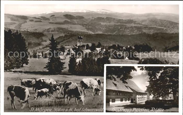 St Maergen Gasthaus Pension Roessle mit Kuehen