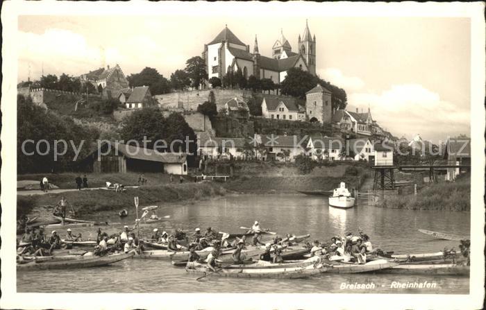 Breisach Rhein Rheinhafen Boote Muenster
