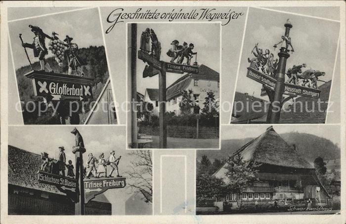 Offenburg Geschnitzte Wegweiser