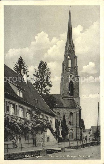 Koendringen Kirche und Kriegerdenkmal