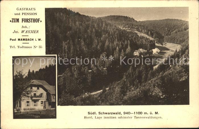 Mambach Gasthaus Pension zum Forsthaus
