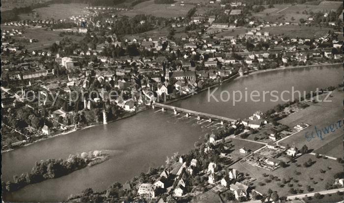 Bad Saeckingen Fliegeraufnahme mit Rhein