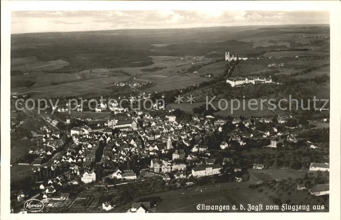 Ellwangen Jagst Fliegeraufnahme