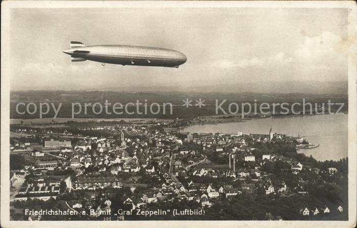 Friedrichshafen Bodensee Graf Zeppelin Fliegeraufnahme