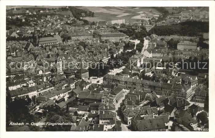Ansbach Mittelfranken Fliegeraufnahme