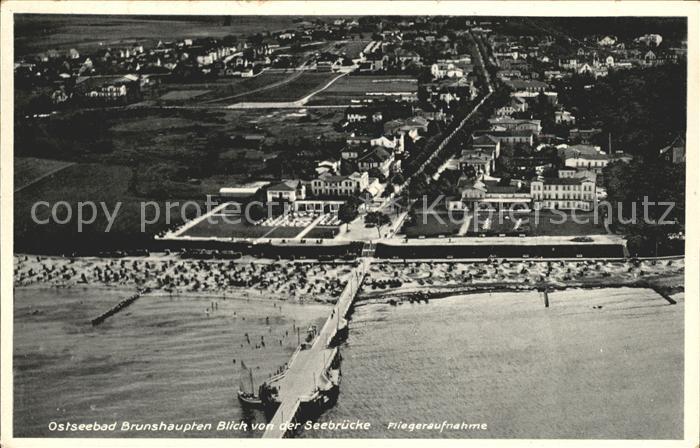 Brunshaupten Fliegeraufnahme Seebruecke