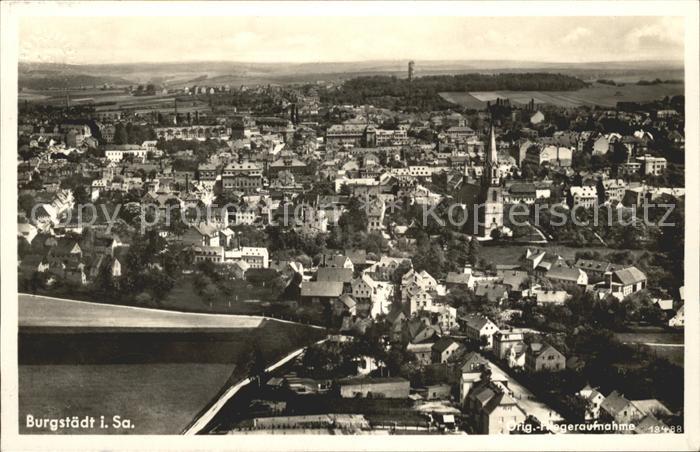 Burgstaedt Sachsen Fliegeraufnahme