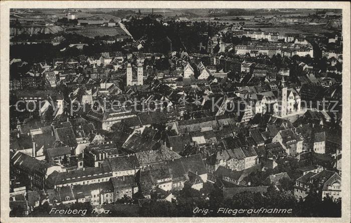 Freiberg Sachsen Fliegeraufnahme