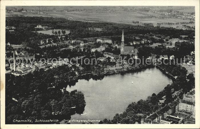 Chemnitz Fliegeraufnahme Schlossteich