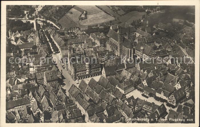 Rothenburg Tauber Fliegeraufnahme