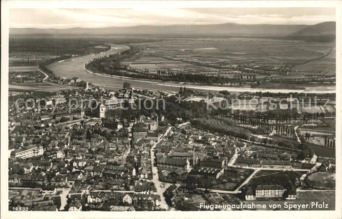 Speyer Rhein Fliegeraufnahme