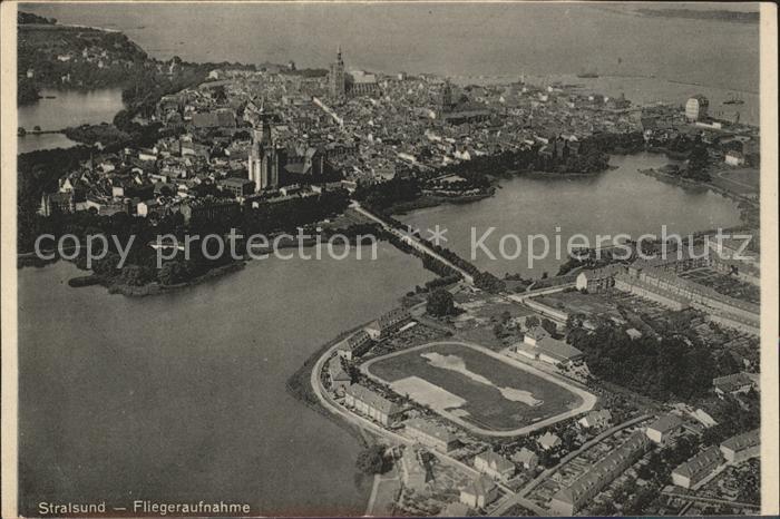 Stralsund Mecklenburg Vorpommern Fliegeraufnahme