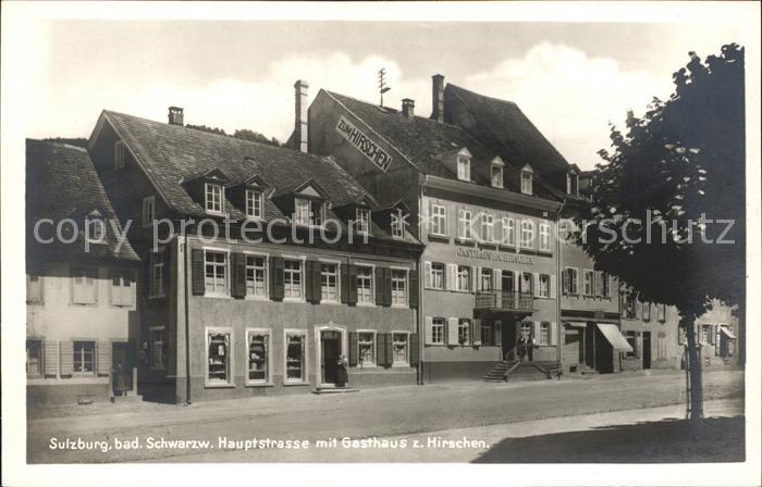 Sulzburg Hauptstrasse Gasthaus zum Hirschen