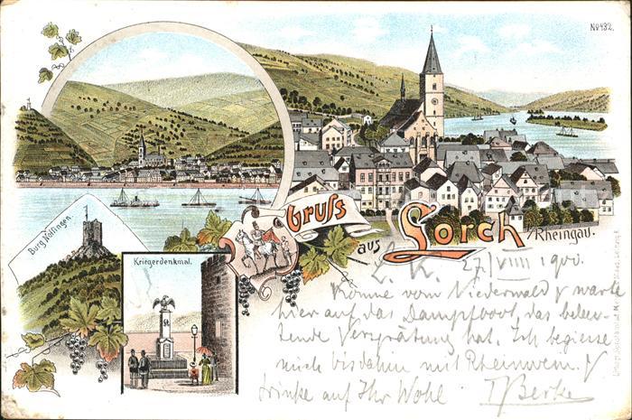 Lorch Rheingau Burg Nollingen Kriegerdenkmal