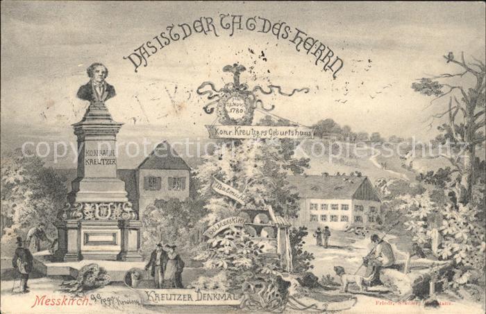 Messkirch Kreutzer-Denkmal und Geburtshaus