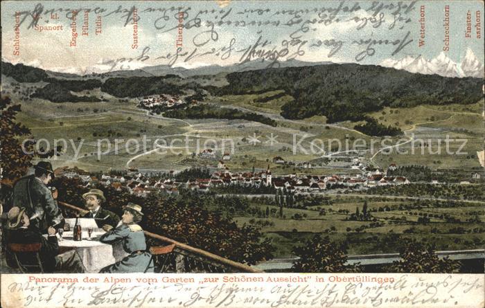 Tuellingen Panorama vom Garten zur schoenen Aussicht Georg Fuenfgeld