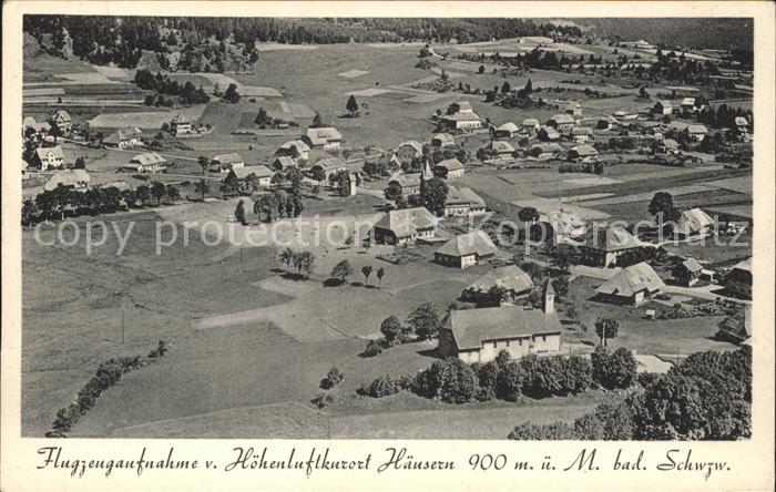 Haeusern Schwarzwald Fliegeraufnahme