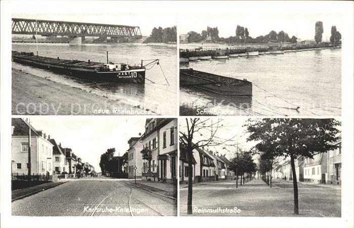 Karlsruhe Neue Rheinbruecke Schiffbruecke