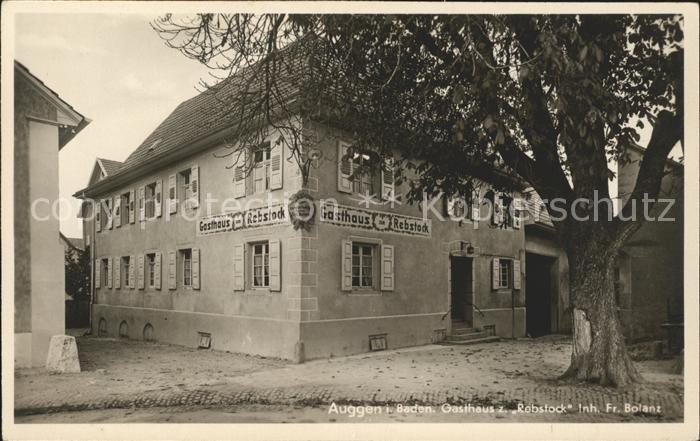 Auggen Gasthaus zum Rebstock Fr. Bolanz
