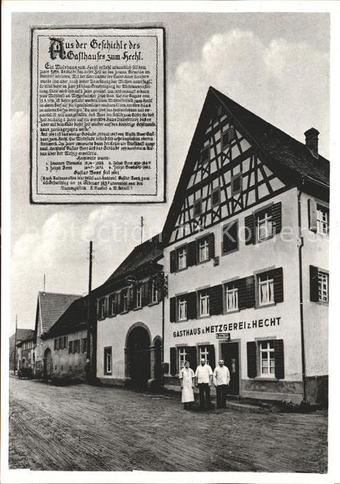 Bahlingen Gasthaus Metzgerei zum Lamm Adolf Boos