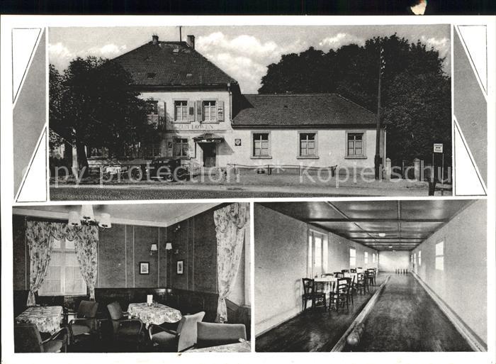 Schallstadt Gasthaus zum Loewen mit Kegelbahm