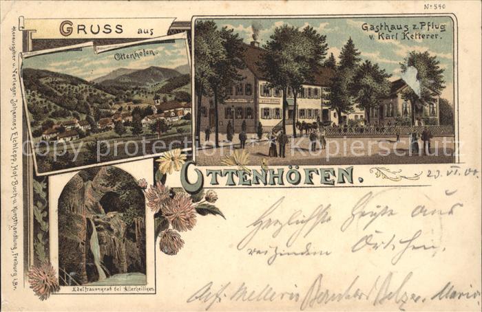 Ottenhoefen Schwarzwald Gasthaus zum Pflug Karl Ketterer