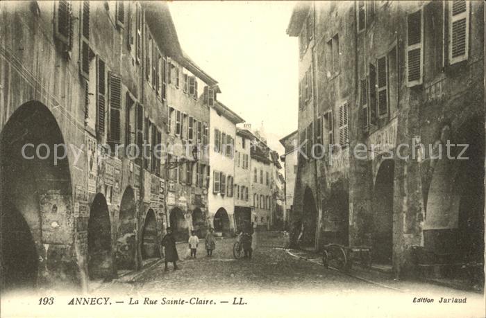 Annecy Haute-Savoie Rue Sainte Claire