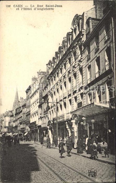 Caen Rue Saint Jean Hotel d_Angleterre