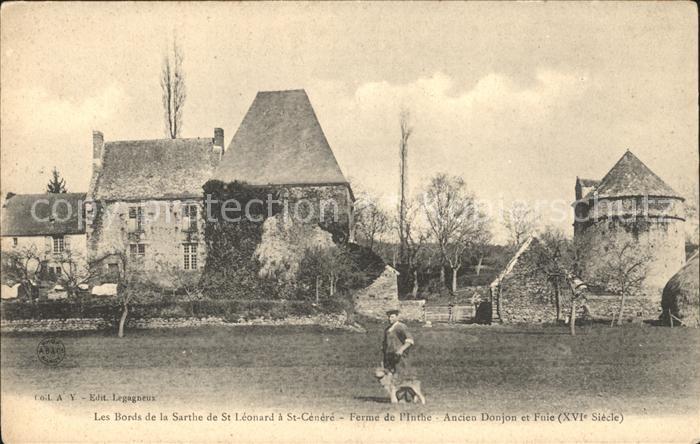 Saint-Cenere Ferme de l'Inthe Ancien Donjon et Fuie