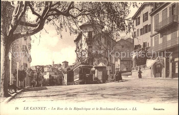 Le Cannet Alpes-Maritimes Rue de la Republique et Boulevard Carno