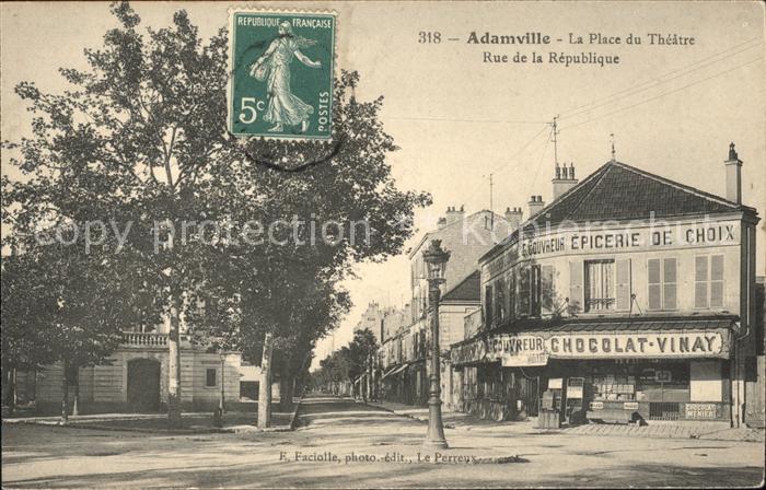 Adamville Place du Theatre Rue de la Republique S