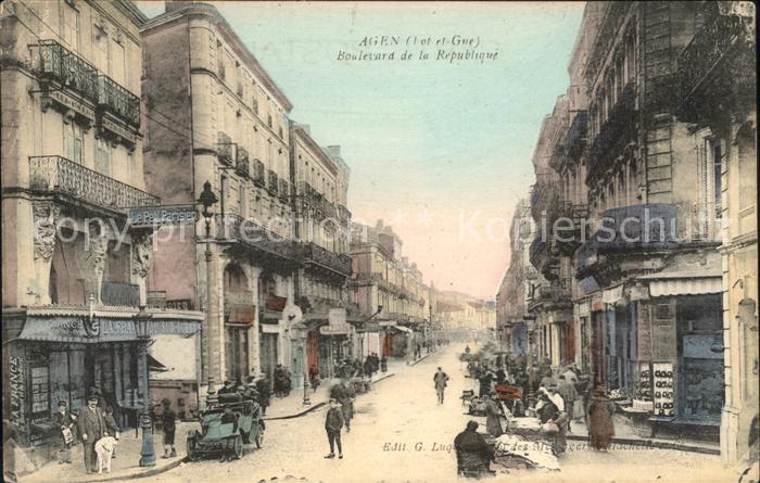 Agen Lot et Garonne Boulevard de la Republique