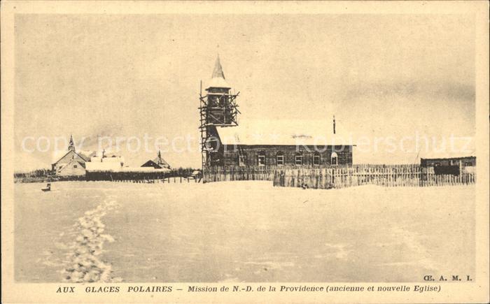 Arktis Nordpol Mission de Notre Dame de la Providence Eglise Aux Glaces Polaires