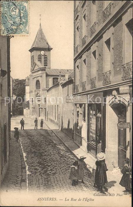 Asnieres Eure Rue de l'Eglise