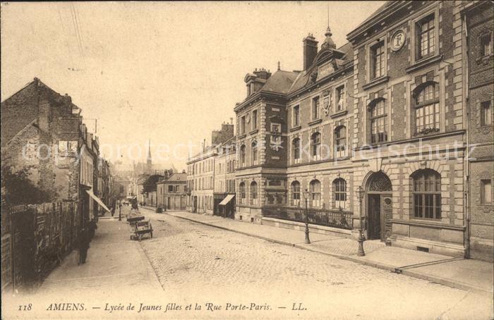 Amiens Lycee de Jeunes filles Rue Porte Paris