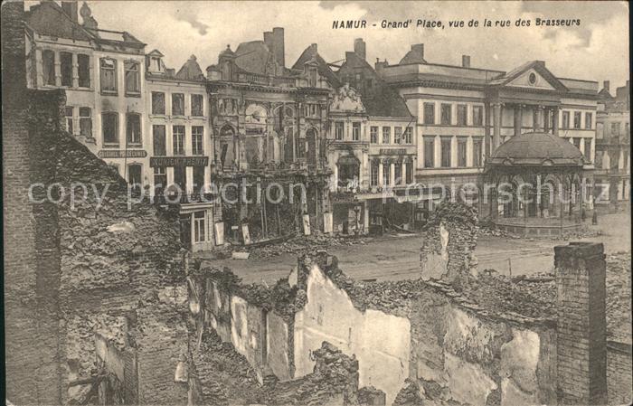 Namur Wallonie Grande Place Ruines Grande Guerre 1. Weltkrieg