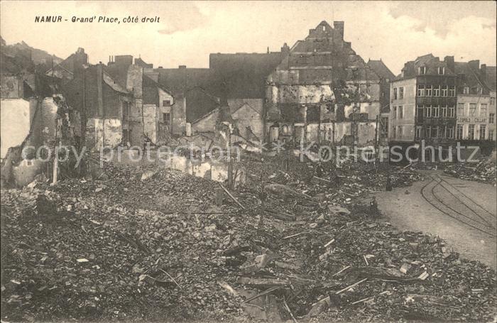 Namur Wallonie Grande Place Ruines Grande Guerre 1. Weltkrieg