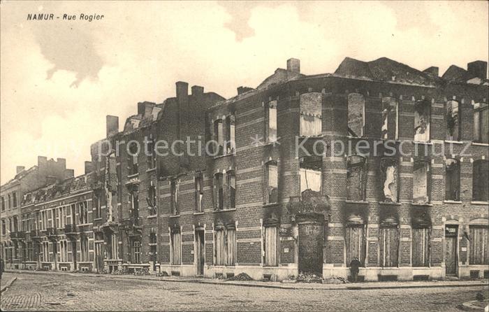 Namur Wallonie Rue Rogier Ruines Grande Guerre 1. Weltkrieg