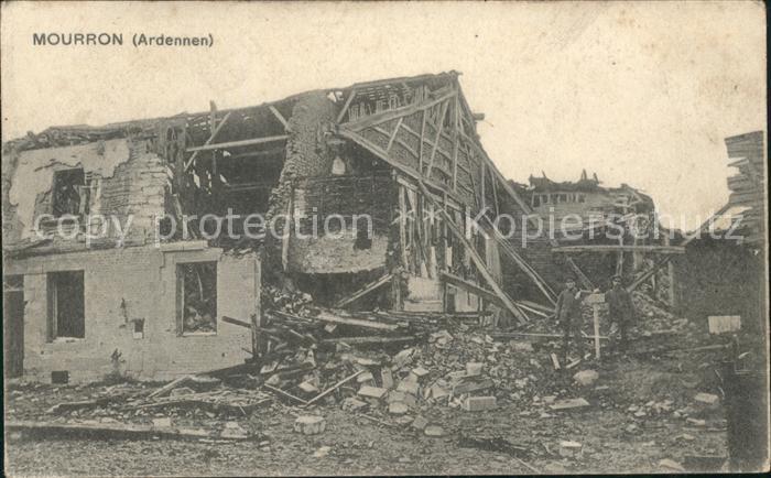 Mourron Ruine Grande Guerre 1. Weltkrieg