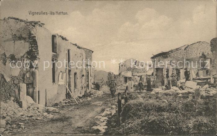 Vigneulles-les-Hattonchatel Ruines Grande Guerre Zerstörung 1. Welt