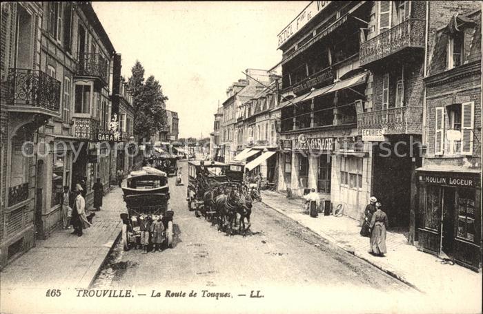 Trouville-sur-Mer Route de Touques Pferdebus