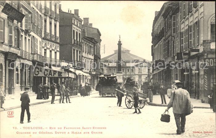 Toulouse Haute-Garonne Rue du Faubourg Saint Etienne Colonne G