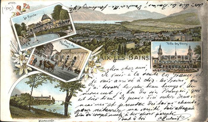 Aix-les-Bains Panorama Cercle Place des Thermes haute